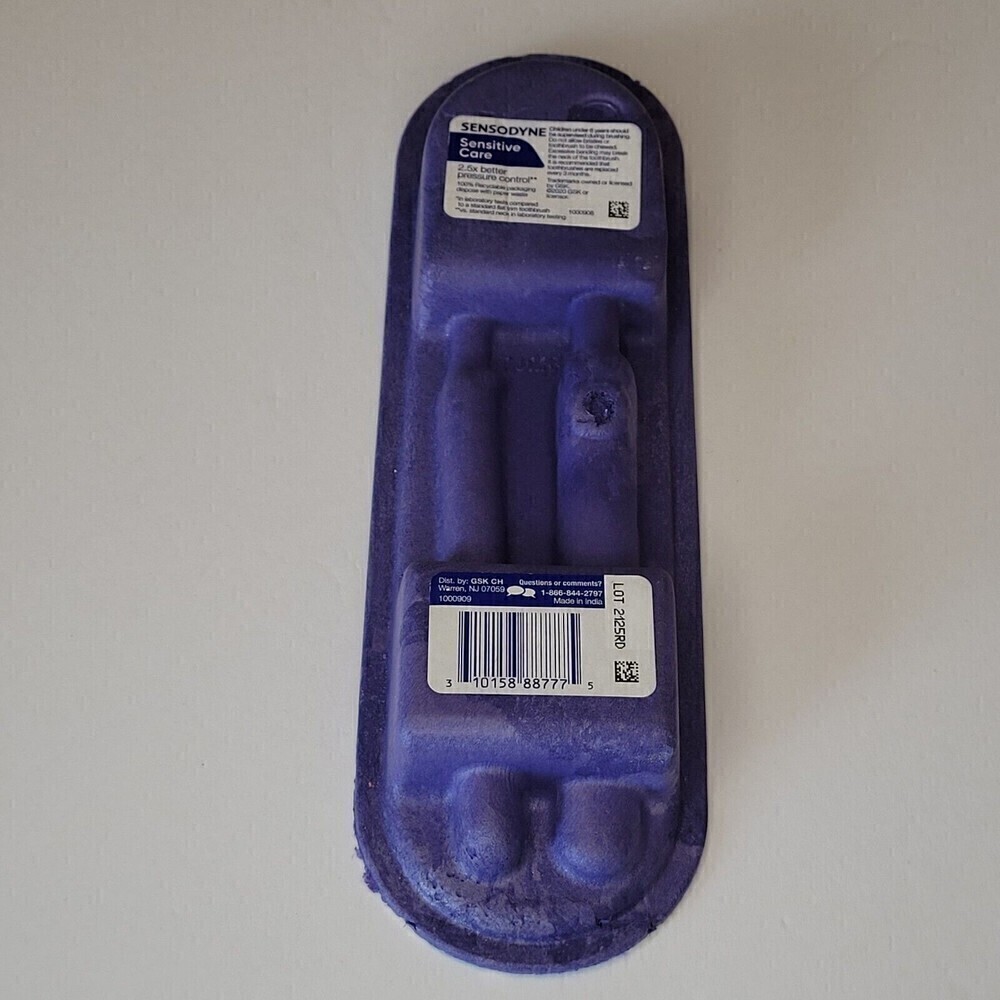 Sensodyne Sensitive Care Soft Toothbrush 2 Pack Purple and Red - Picture 3 of 3